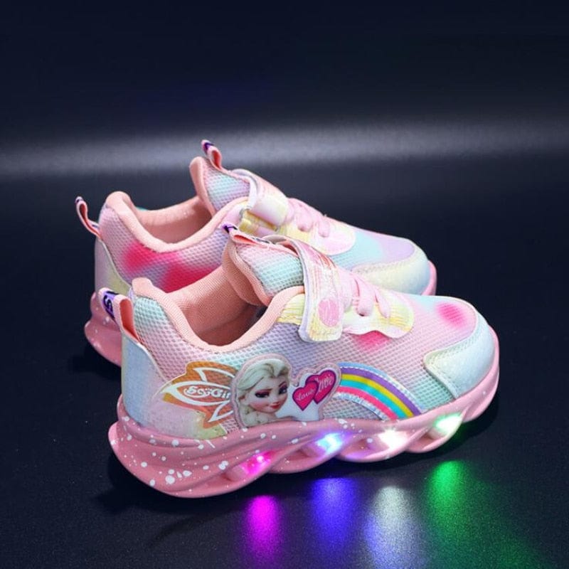 Baskets LED pailletées pour filles
