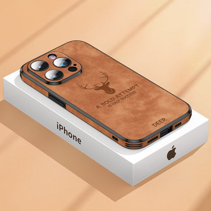 Etui Na IPhone'a W Stylu Skórzanym | Odporny Na Wstrząsy Smukła Ochrona