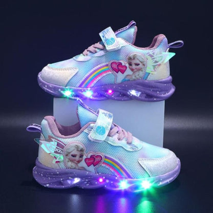 Baskets LED pailletées pour filles