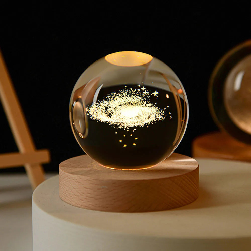 Dreamy Galaxy Orb Lamp | 3D Printed LED Night Light
