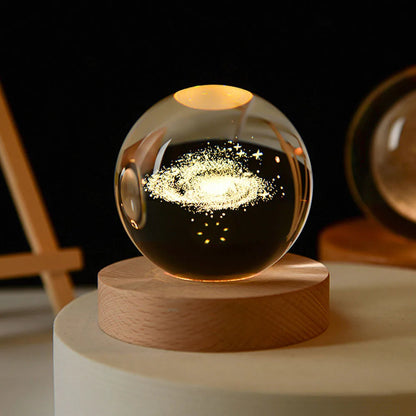 Dreamy Galaxy Orb Lamp | 3D Printed LED Night Light
