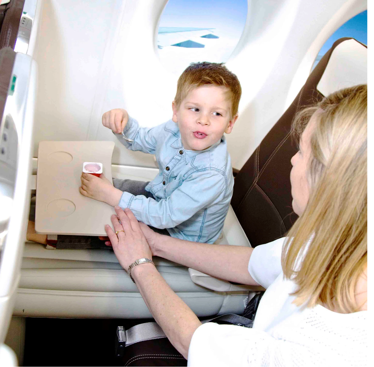 Avion Gonflable pour Enfants, Repose-Pieds, Lit