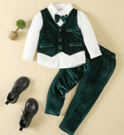 Conjunto Formal de Traje de 3 Piezas para Niños