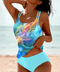 Ensemble tankini femme | Bonnets intégrés Bretelles réglables
