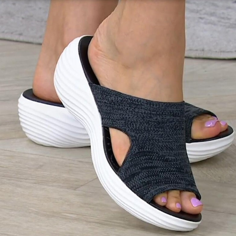 Sandali Ortopedici da Donna per la Postura | Supporto Arco con Taglio Elasticizzato