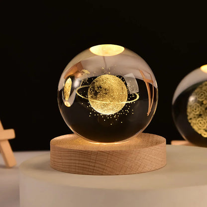 Dreamy Galaxy Orb Lamp | 3D Printed LED Night Light