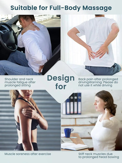 Gia | Poduszka do Masażu Shiatsu z Ogrzewaniem Podczerwienią