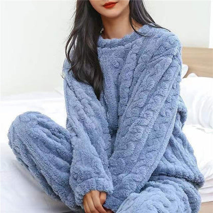 Conjunto cómodo de pijama para mujer de forro polar
