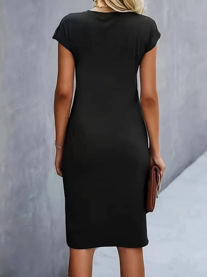 Robe midi intemporelle pour femme
