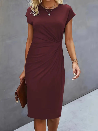 Robe midi intemporelle pour femme