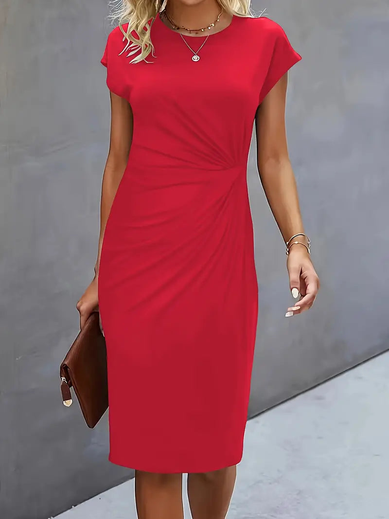 Robe midi intemporelle pour femme