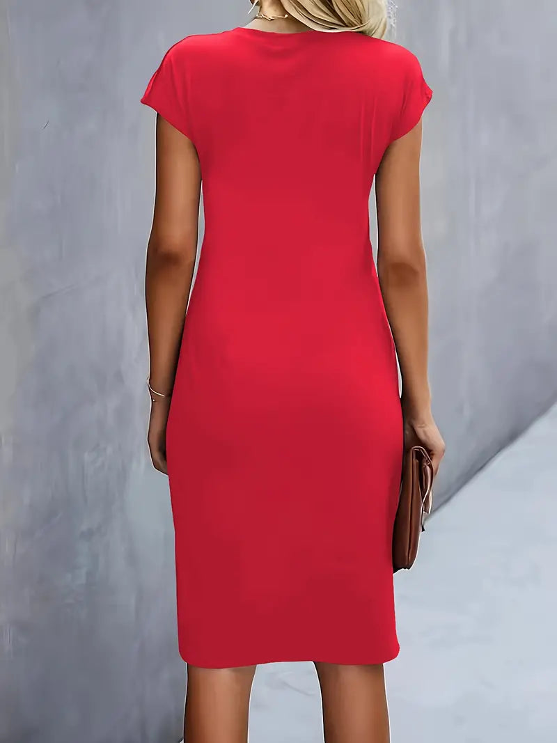 Robe midi intemporelle pour femme