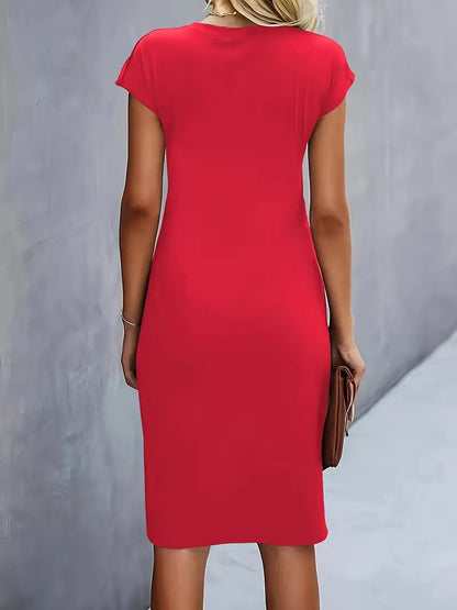 Robe midi intemporelle pour femme