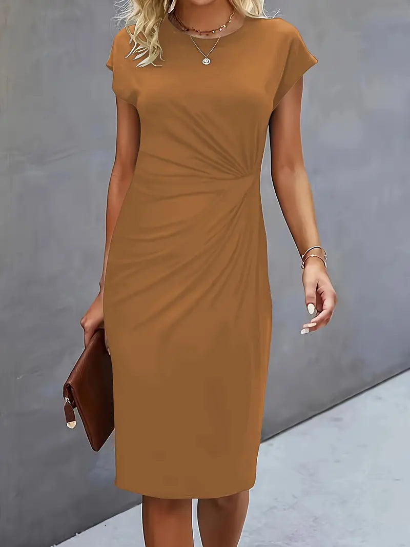 Robe midi intemporelle pour femme