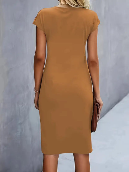 Robe midi intemporelle pour femme