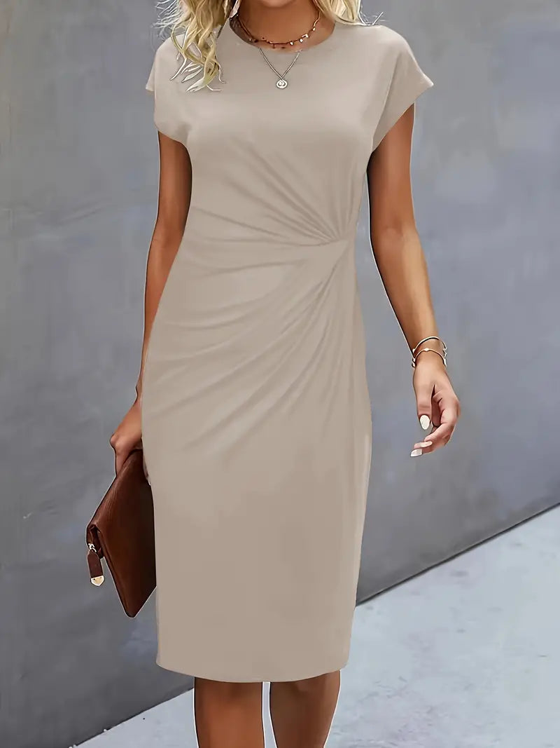 Robe midi intemporelle pour femme