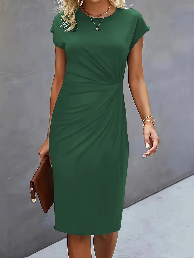 Robe midi intemporelle pour femme