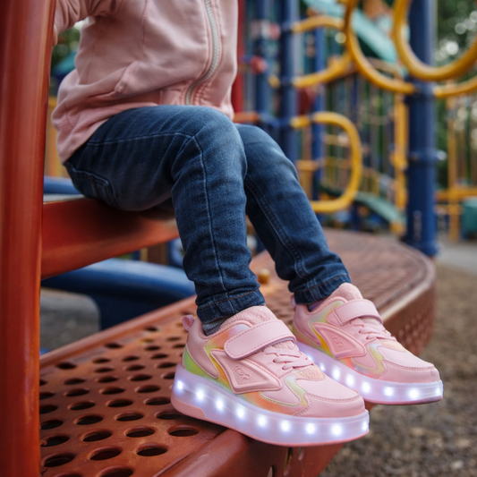 Zapatos con Ruedas LED para Niños | Zapatos Luminosos con Ruedas Ocultas