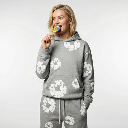 Ensemble de survêtement pour femme à imprimé floral | Sweat à capuche et joggers deux pièces