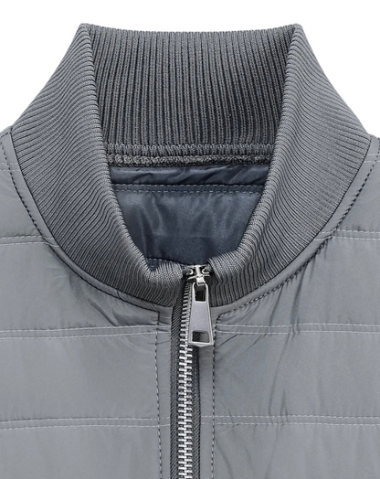 Męski Lekki Szary Kardigan z Dzianiny