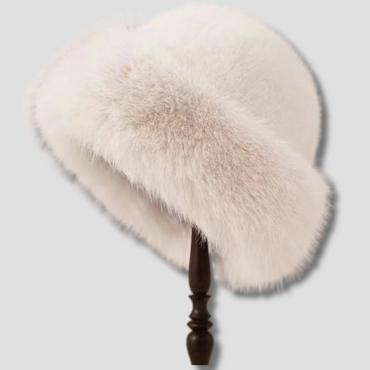 Plush White Faux Fur Hat | Winter Luxury and Ultimate Warmth