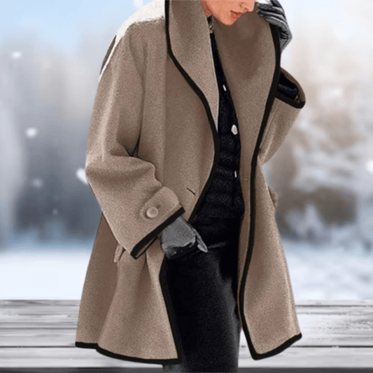 Women's Retro Wool Coat | Soft and Warm