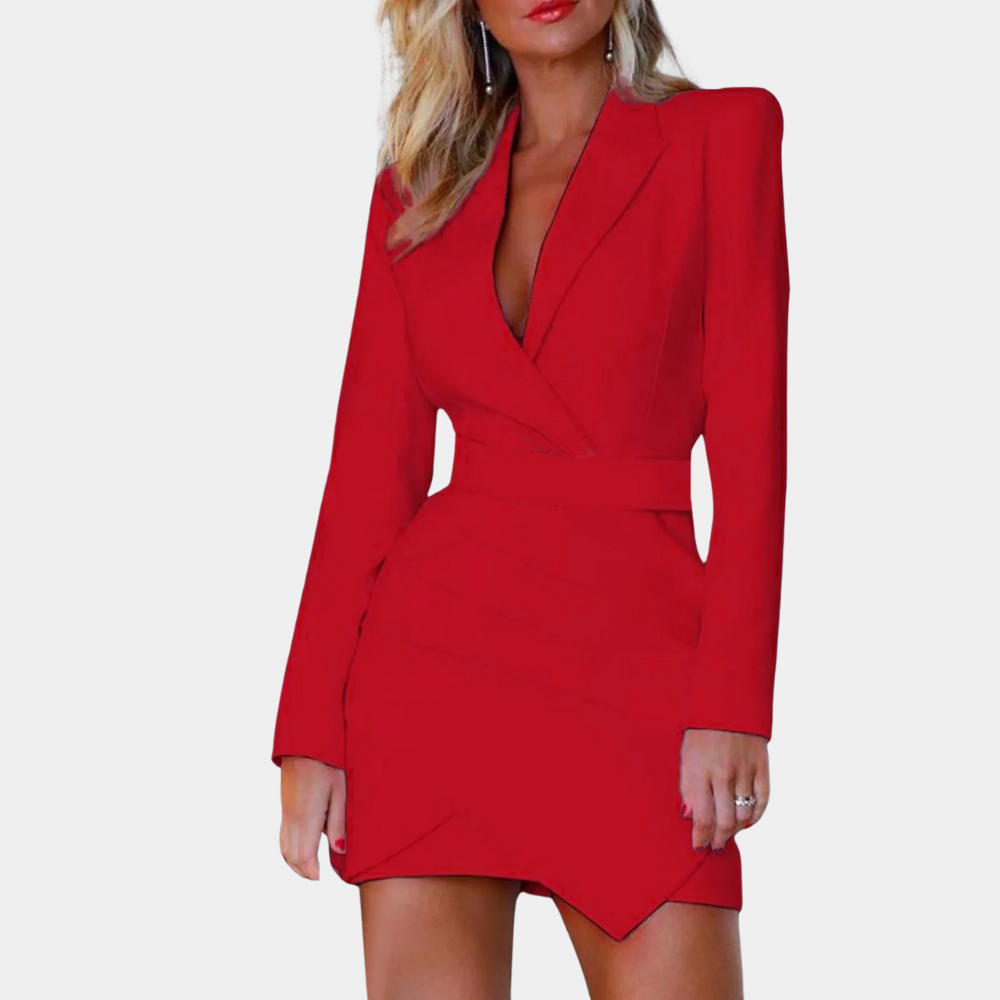 Women's Luxurious Blazer-Style Dress | Timeless Formal and Evening Attire