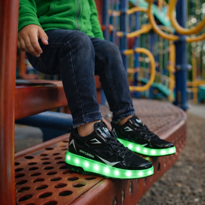 Zapatos con Ruedas LED para Niños | Zapatos Luminosos con Ruedas Ocultas