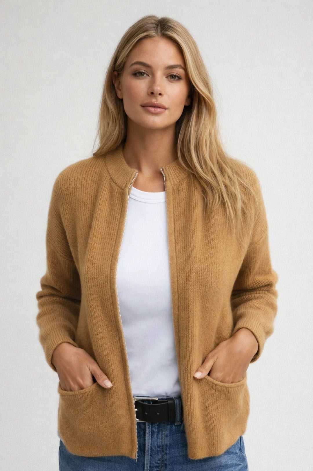 Gilet cardigan élégant pour femme avec poches | Pièce polyvalente