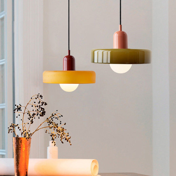 Miklon | Kolorowa lampa wisząca w stylu Bauhaus