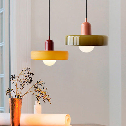 Miklon | Kolorowa lampa wisząca w stylu Bauhaus