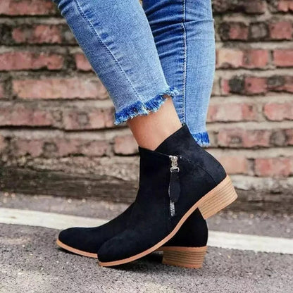Bottines orthopédiques pour femmes | Fermeture éclair Style cuir