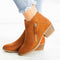 Bottines orthopédiques pour femmes | Fermeture éclair Style cuir