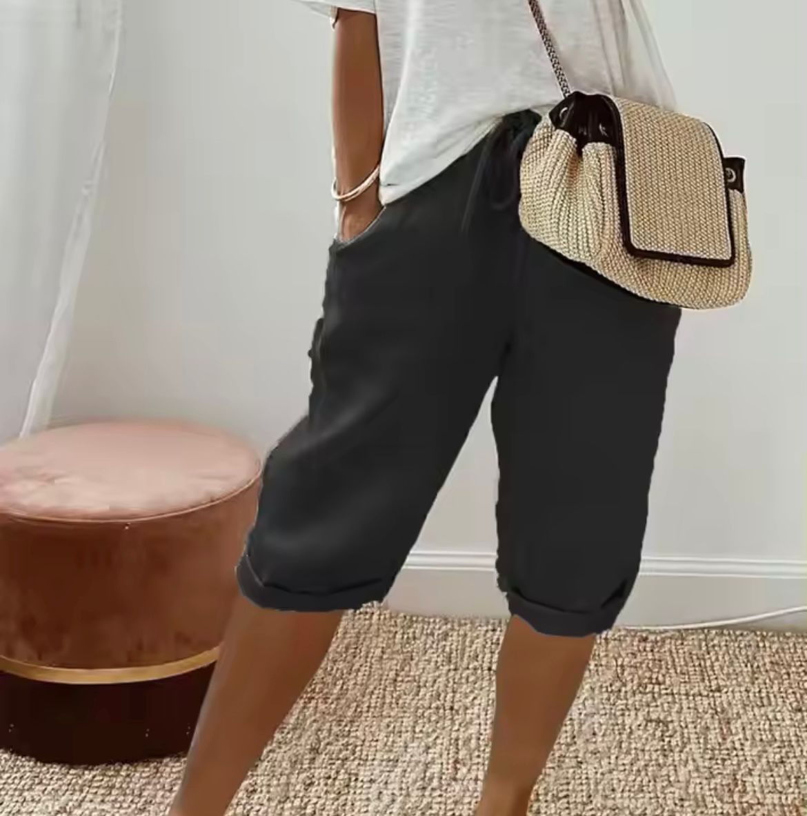 Pantalones cortos hechos a medida para mujer | Estilo casual inteligente para todos los días