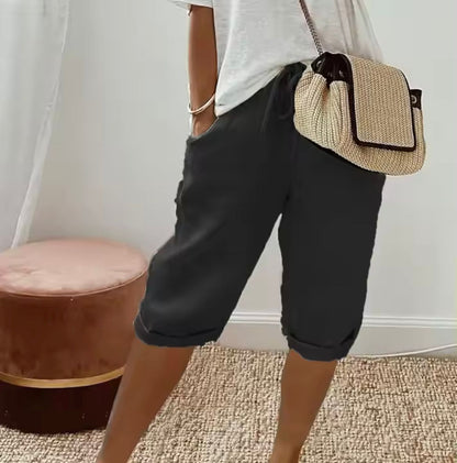 Pantalones cortos hechos a medida para mujer | Estilo casual inteligente para todos los días