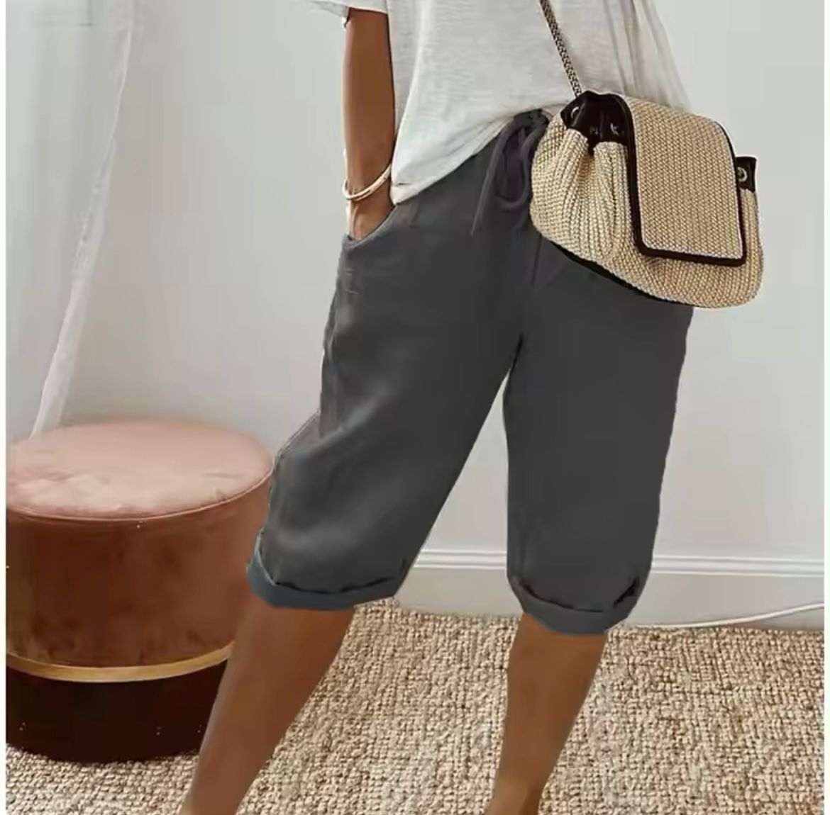 Pantalones cortos hechos a medida para mujer | Estilo casual inteligente para todos los días
