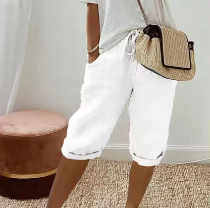 Pantalones cortos hechos a medida para mujer | Estilo casual inteligente para todos los días