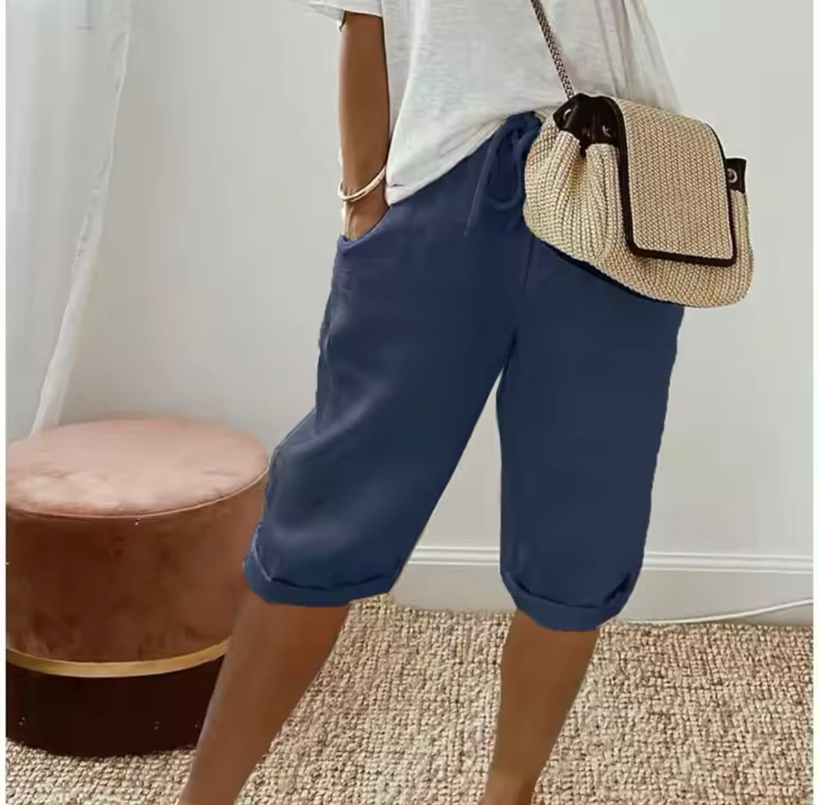 Pantalones cortos hechos a medida para mujer | Estilo casual inteligente para todos los días