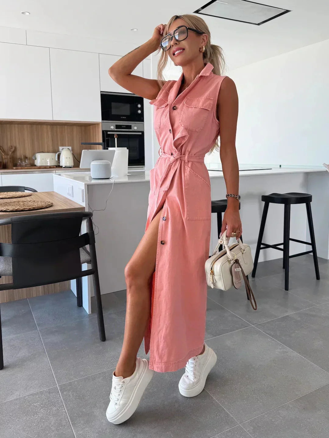 Robe maxi en jean pour femme | Indispensable décontracté au quotidien