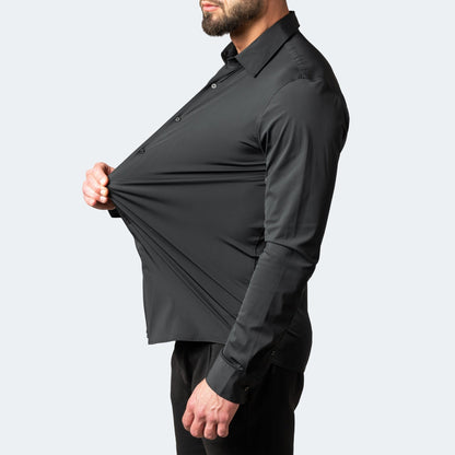 Men's Fitted Stretch Shirt Dress