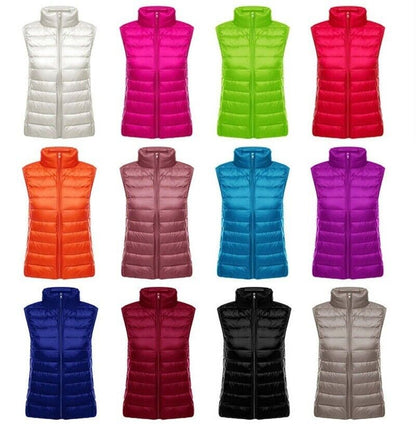 Damowa windproof vest with full-length zipper