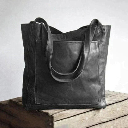 Anna |  Damska torba materiałowa ze skóry premia