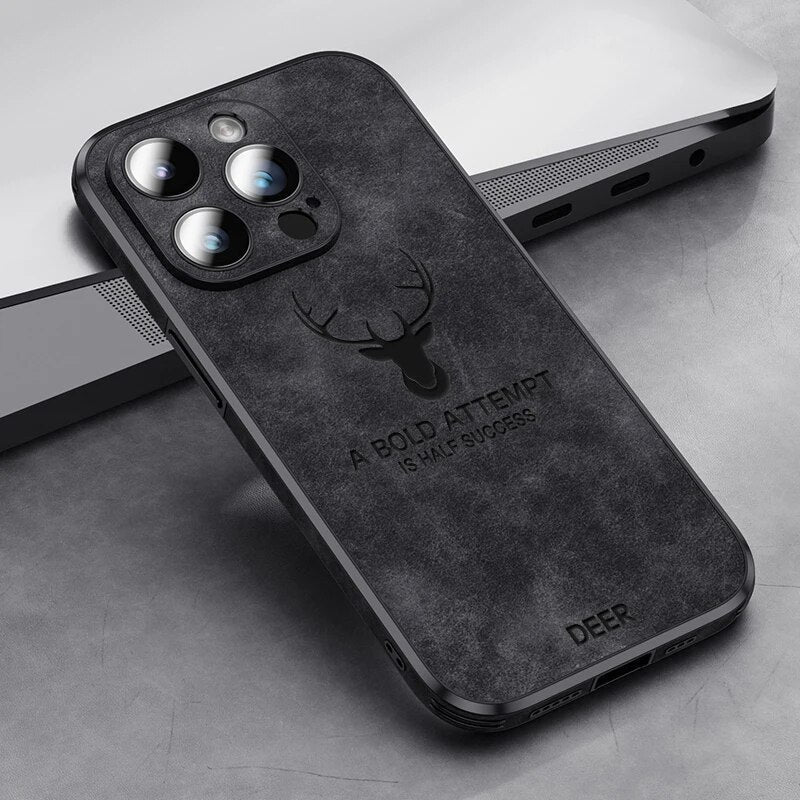 Etui Na IPhone'a W Stylu Skórzanym | Odporny Na Wstrząsy Smukła Ochrona