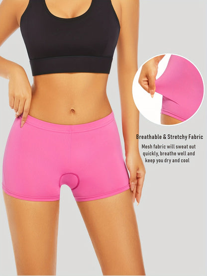 Shorts de cyclisme pour femmes avec rembourrage 4D