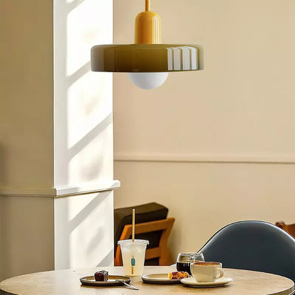 Miklon | Kolorowa lampa wisząca w stylu Bauhaus