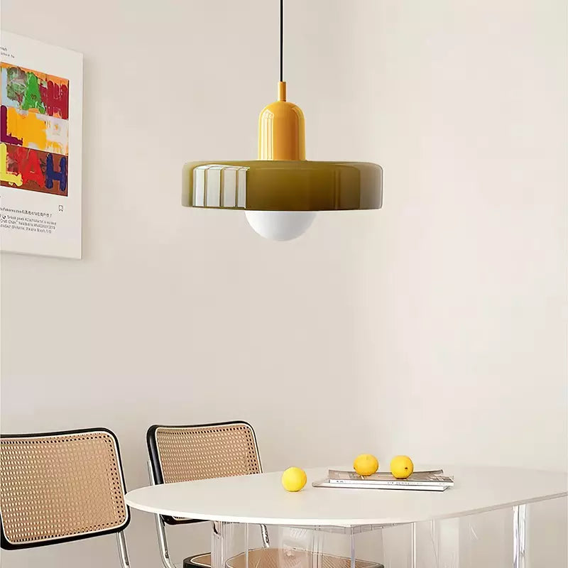Miklon | Kolorowa lampa wisząca w stylu Bauhaus