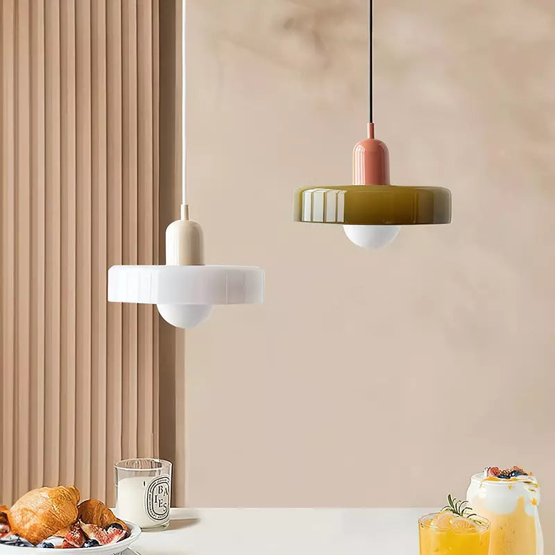 Miklon | Kolorowa lampa wisząca w stylu Bauhaus