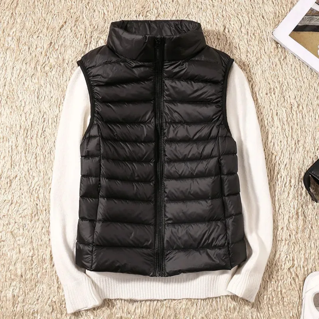 Damowa windproof vest with full-length zipper