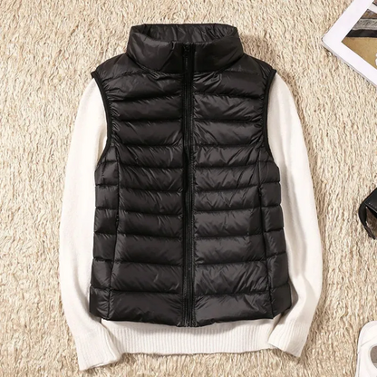 Damowa windproof vest with full-length zipper