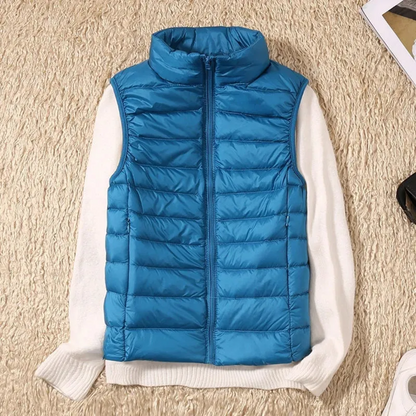 Damowa windproof vest with full-length zipper